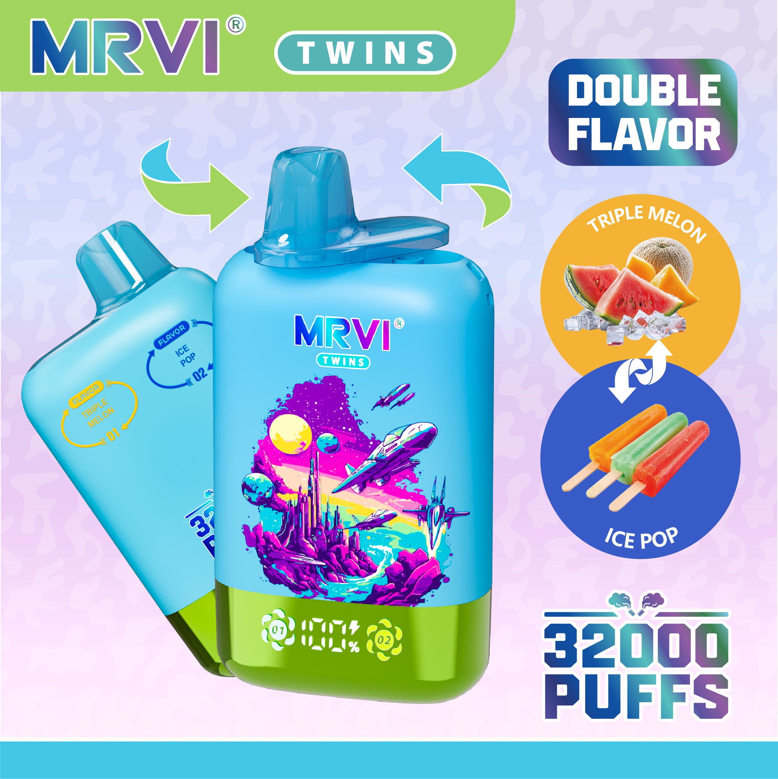 MRVI TWINS 32000 PUFFS
